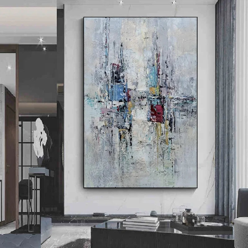 Hanging Paintings Modern Framed Large Canvas Wall Art Decor Scenery Oil Painting for Living Room