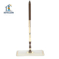 Professional 45 cm Aluminum Frame Dry Floor Cleaner with Swivel Microfiber Flat Mop Telescopic Handle