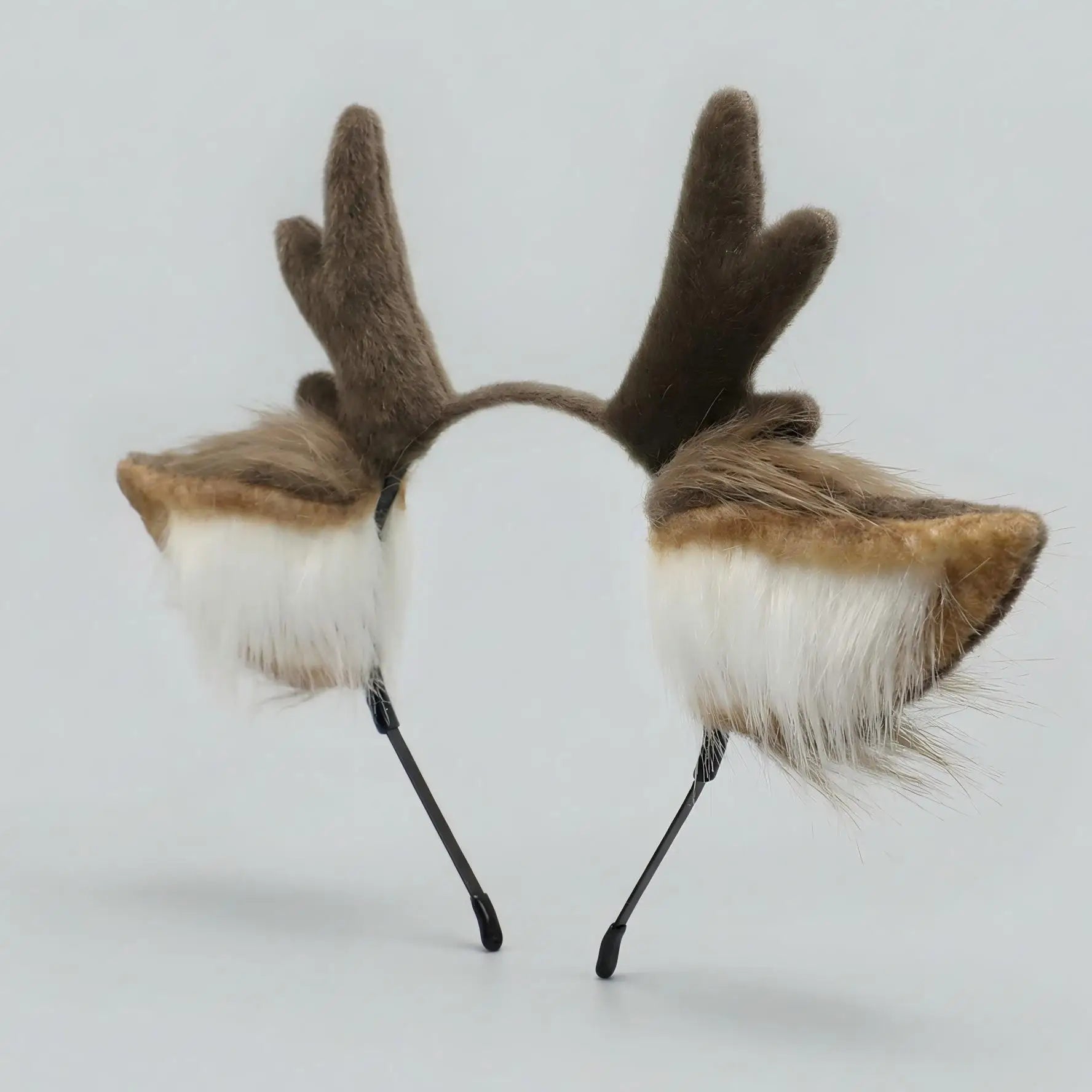 H0003 Fuzzy Deer Ear Headband Cosplay & Christmas Festival Costume Accessory
