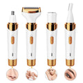Electric Razor for Woman 4 in 1 Bikini Trimmer and Shaver Wet/Dry Electric Body Hair Cordless Facial Hair Removal Razor