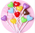 Heart  Resin Lollipop Flatback Candy Miniatures With INLOVE Letter for Drop Earrings 1:12 Candy Toys