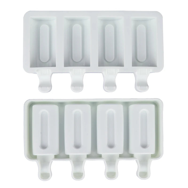 Ice Cream Mold Silicone Food-grade Durable Reusable BPA Free Silicone ODM Customization Accept Ice Lolly Mold