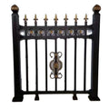 Outdoor Decorative Modern Heat Treated Steel Tube Picket Farm Fence Gates with Powder Coated Finish Eco-Friendly & Waterproof