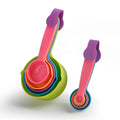 10-piece Set of Color Measuring Cups and Spoons DIY Kitchen Tools Baking Tools Graduated Measuring Cups