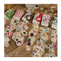Wholesale Cute Animal Cat Stickers Stationery Gift for Kids DIY Japan Kawaii Decorative Scrapbook Stickers for Notebook Diary
