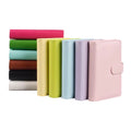 STOCK A5 A6 PU Leather Journal 6 Ring Budget Binder Notebook Macaron Colors with Envelope