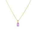 Luxury 18K Gold Plated Nature Crystal Pendant Necklace S925 Sterling Silver Necklace Jewelry for Party