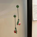 Hot Sale New Chinese National Style Retro Bamboo Jade Earrings Ancient Style Earrings Fine Jewelry Earrings Gifts for Women