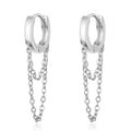 REETI 925 Sterling Silver Earrings for Women Fashion Jewelry Chain Tassel Earring