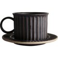 Japanese Espresso Coffee Ceramic Mug Cup and Saucer