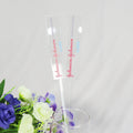 Custom Printed Elegant Wedding Swizzle Sticks Personalised Clear Acrylic Stirrers UV Printing Paper Material Drink Stir Stirrers