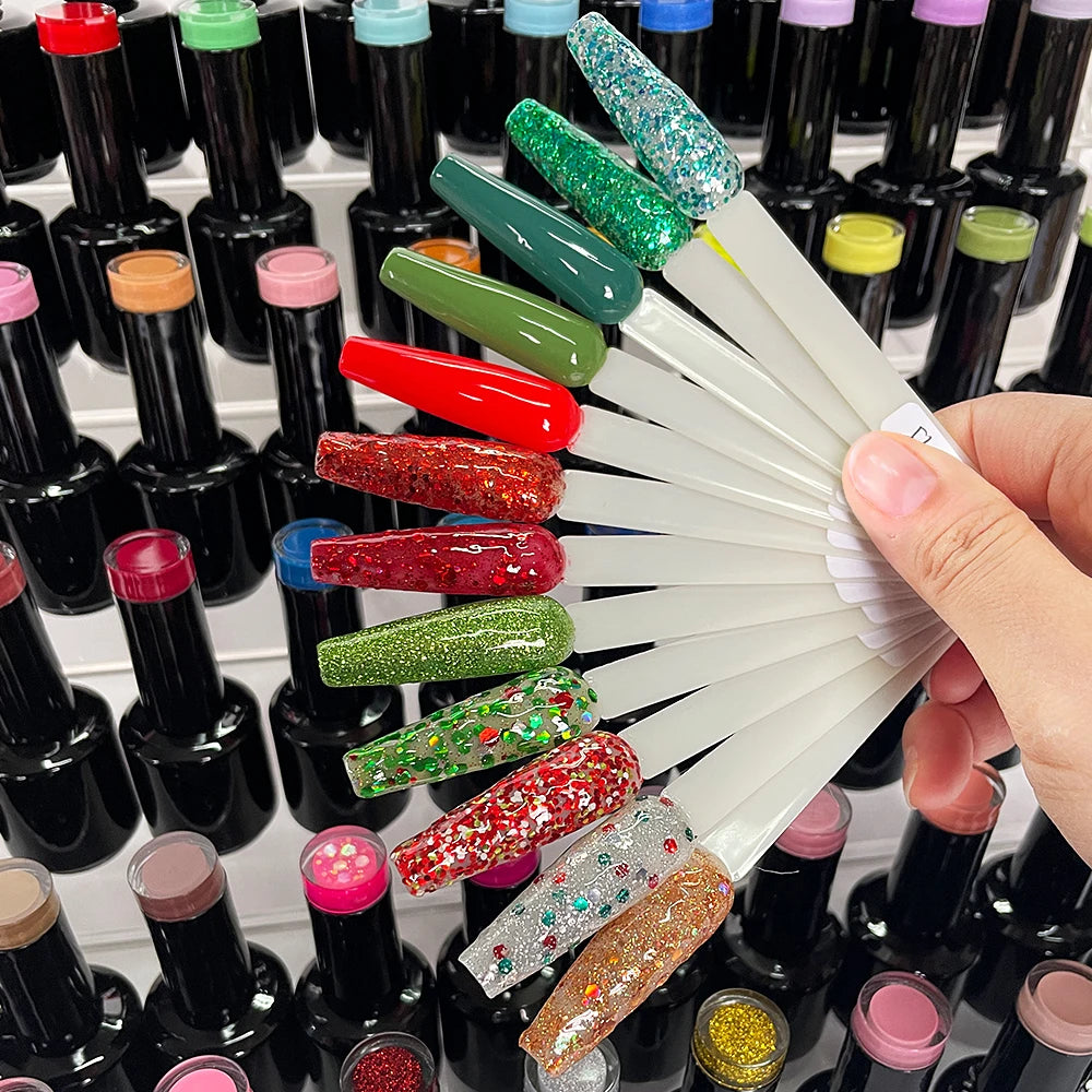 IPHF Nail Gel Paints 15ml High Pigment Uv-Gel Nail Lacquer Polish Christmas Gel Polish