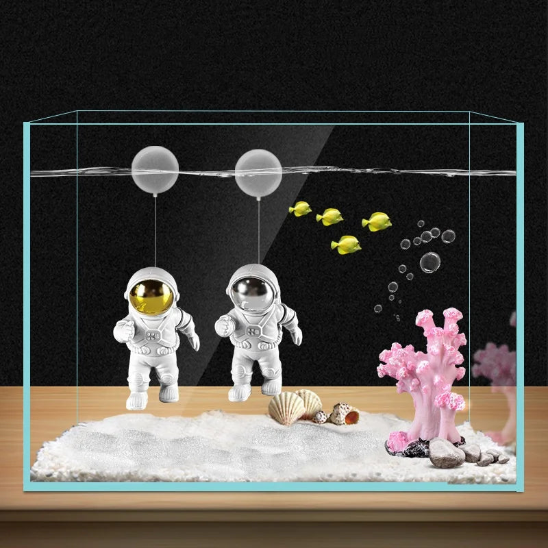 Suspended Astronaut Fish Tank Ornaments Water Floating Astronaut Micro Landscape Aquarium Decorations Accessories