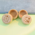 Modern Jewelry Packaging Cufflinks Ring Earring Necklace Box Gift Round Wood Custom Logo Box Small