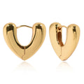 Best Selling Brass Gold Plated Silver Love Metal Heart-shaped Earrings Fashion Thread Fine Jewelry