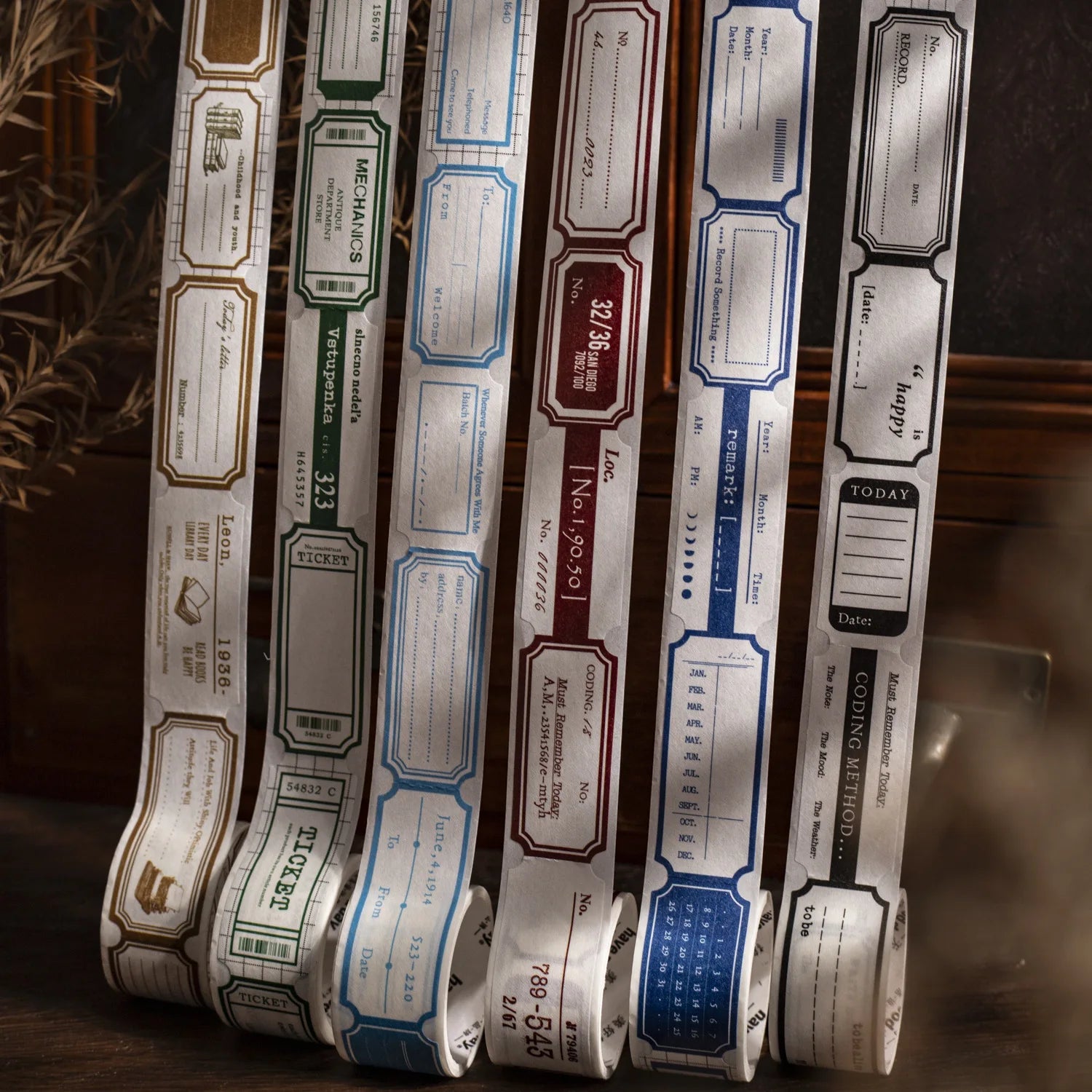 1Roll Tape Small Label Series Die-cut Tape Digital Handbook Collage Decoration Material
