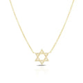 LOZRUNVE Fashionable Jewelry 18k Gold Plating Silver 925 Zirconia Star Pendant Necklace