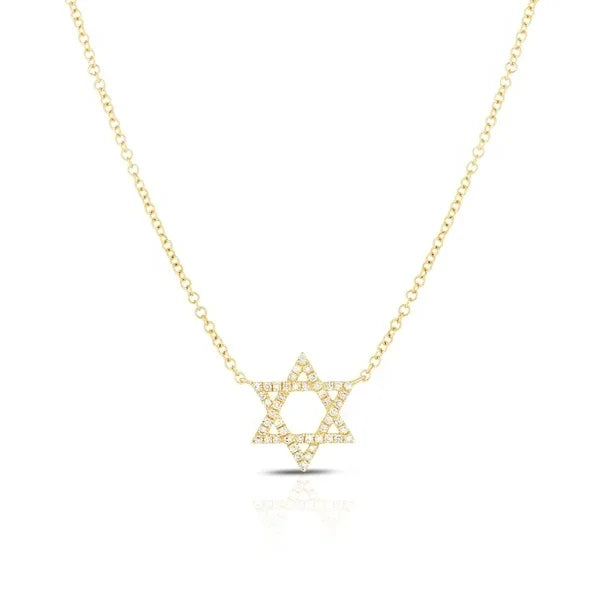 LOZRUNVE Fashionable Jewelry 18k Gold Plating Silver 925 Zirconia Star Pendant Necklace