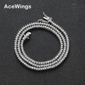 BC155 2mm 3 Prong Setting Zircon Tennis Chain Women Tennis Necklace Hip Hop Jewelry