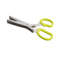 Hengya Stainless Steel Multi Function Herb Spices Scissors Multipurpose Kitchen 5 Layer Scallion Scissors
