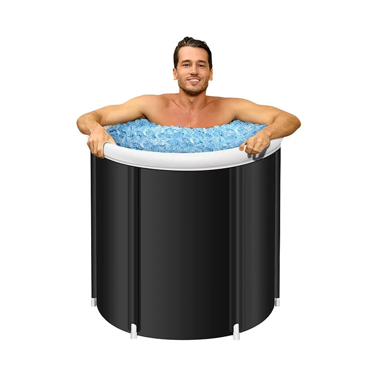 Customizable Sports Inflatable Portable Ice Bath Tub Recovery Folding Bath Bucket