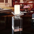 China Factory Custom High-end Crystal Candle Holder for Home Decor Home Decoration Wedding Decoration