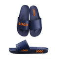Designer Men's PVC Beach Slides Custom 3D Logo Print Fashion Winter Waterproof Slide Veneer Black Vendor Custom Logo Slipper