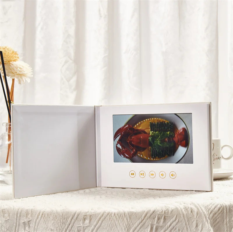 A5 Hardcover Linen Custom Digital Memories Wedding Video Book Blank for Printing