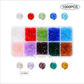 Plastic Box Packaging 4mm 6mm Crystal Beads Glass for Bracelet  Jewelry Making