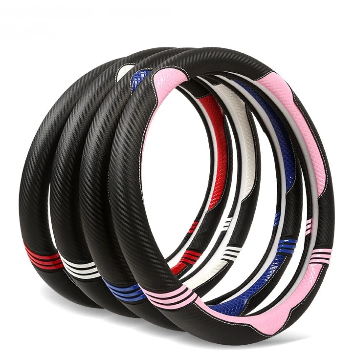Gift Factory Price Steering Wheel Cover in Stock 38CM Car Styling Universal Leather Wheel Cover Girls Car Accessories