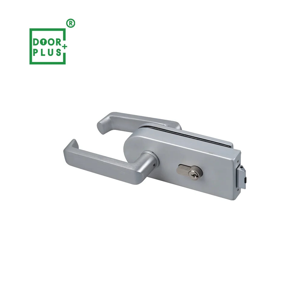 Doorplus Direct Sale Modern Safe Reliable Aluminium Alloy Glass Door Locks for Villa Apartment Bathroom Hotel Kitchen Mall Entry