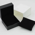 Black Paper Cardboard Watch Boxes Wholesale Leatherette Printed Custom Logo Luxury Packaging Display Watch Box