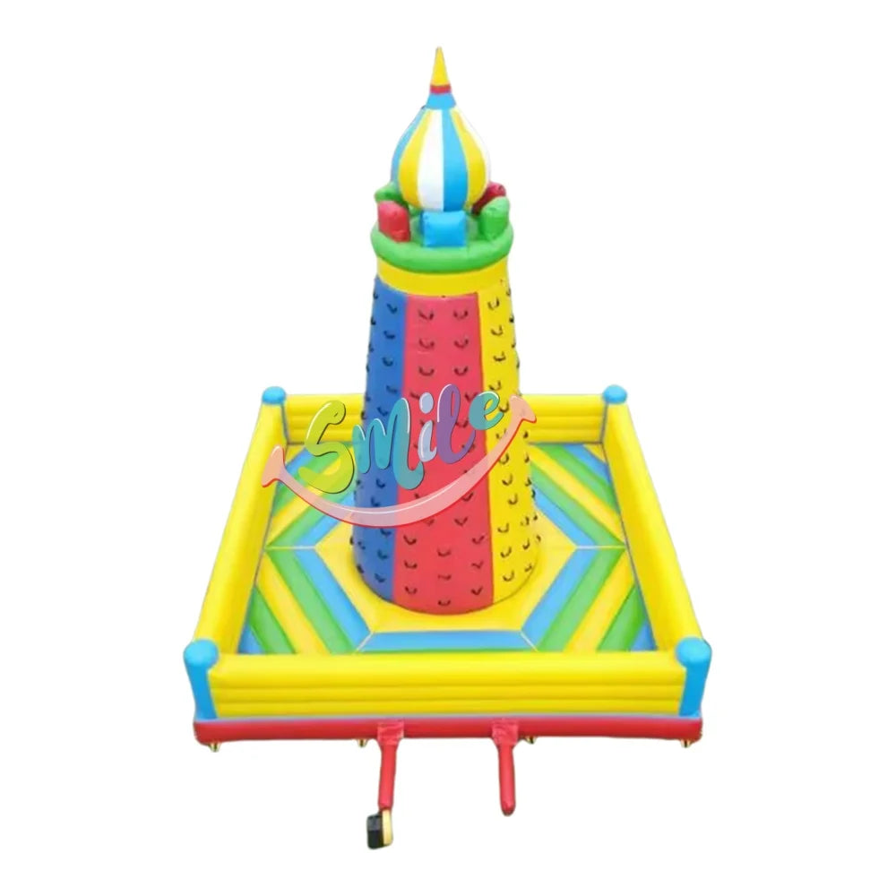 Inflatable Rock Climbing Wall-PVC Material Outdoor Use Max Capacity 2 Bouncy Climbing Sports Game
