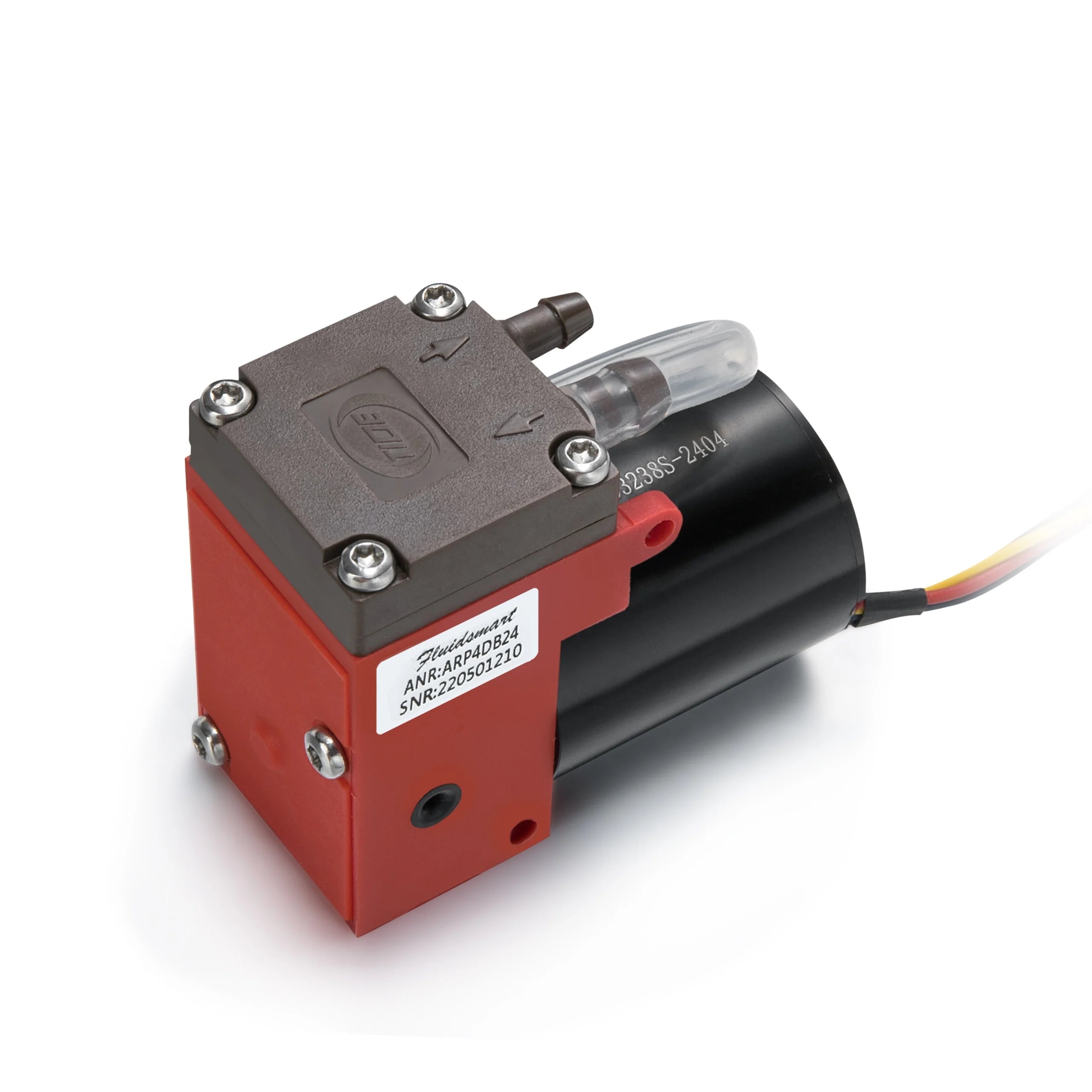 Fluidsmart 24V DC Brushless Motor Oil-free Positive Pressure Micro Piston Pump 2-3Bar Mini Compressor