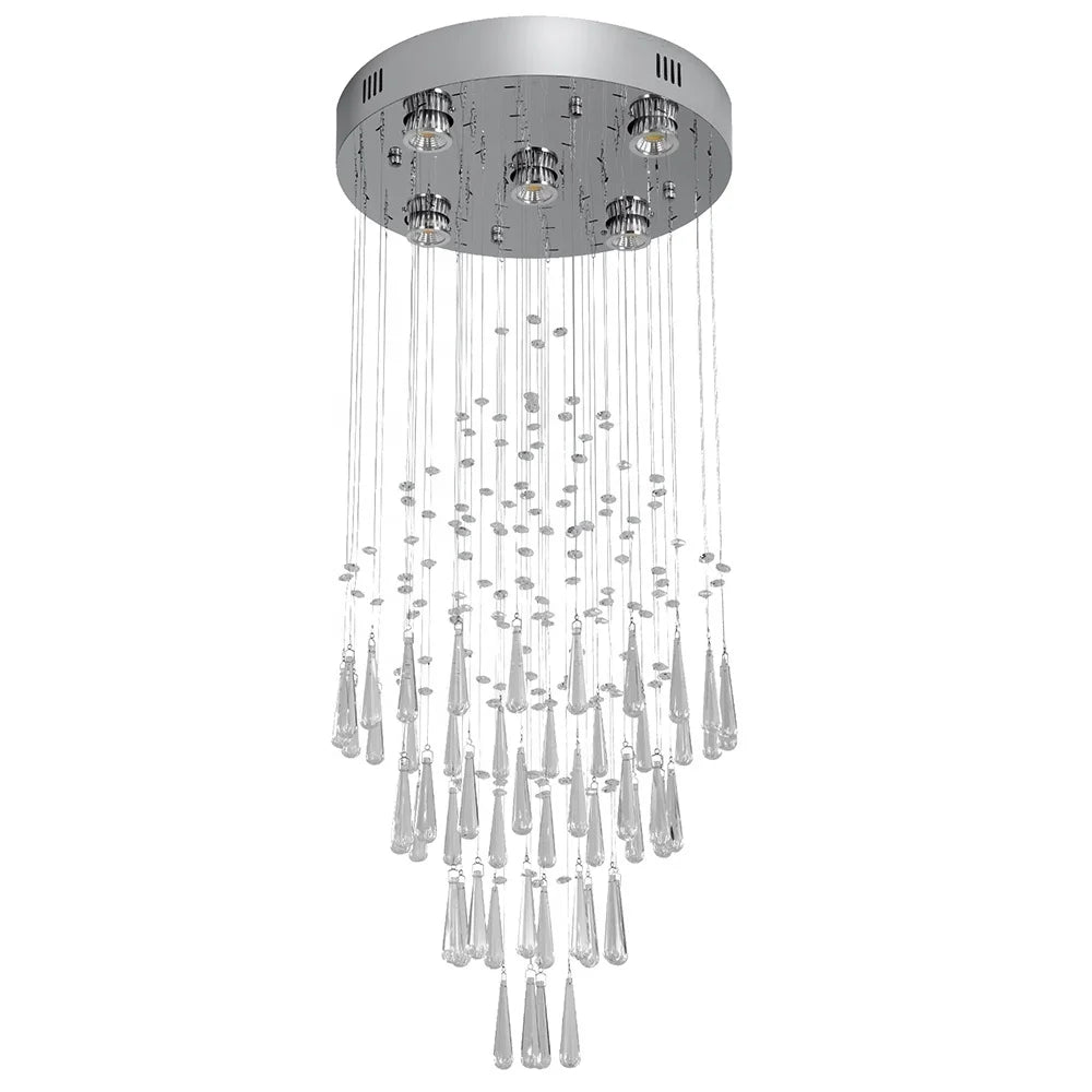 Crystal Luxury Modern Chandelier Villa Apartment Staircase Decorative Lighting  Hanging Lamp