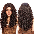 Imported Chemical Fiber Front Lace Dark Brown Super Curly Synthetic Lace Wig Natural Mixed Brown Wig Soft Lace Front Hair