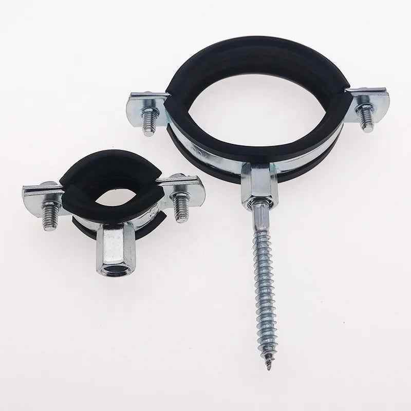 2026  Metal Type From Ningbo Manufacturers Rubber Coated Heavy Pipe Clamp  M8 Pipe Supporting Exhaust Pipe Clamp