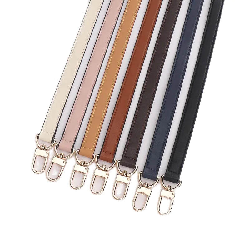 Meetee B-S1160 Multicolor Leather Handbag Accessories Door Buckle Short Thin Handle Bag Strap