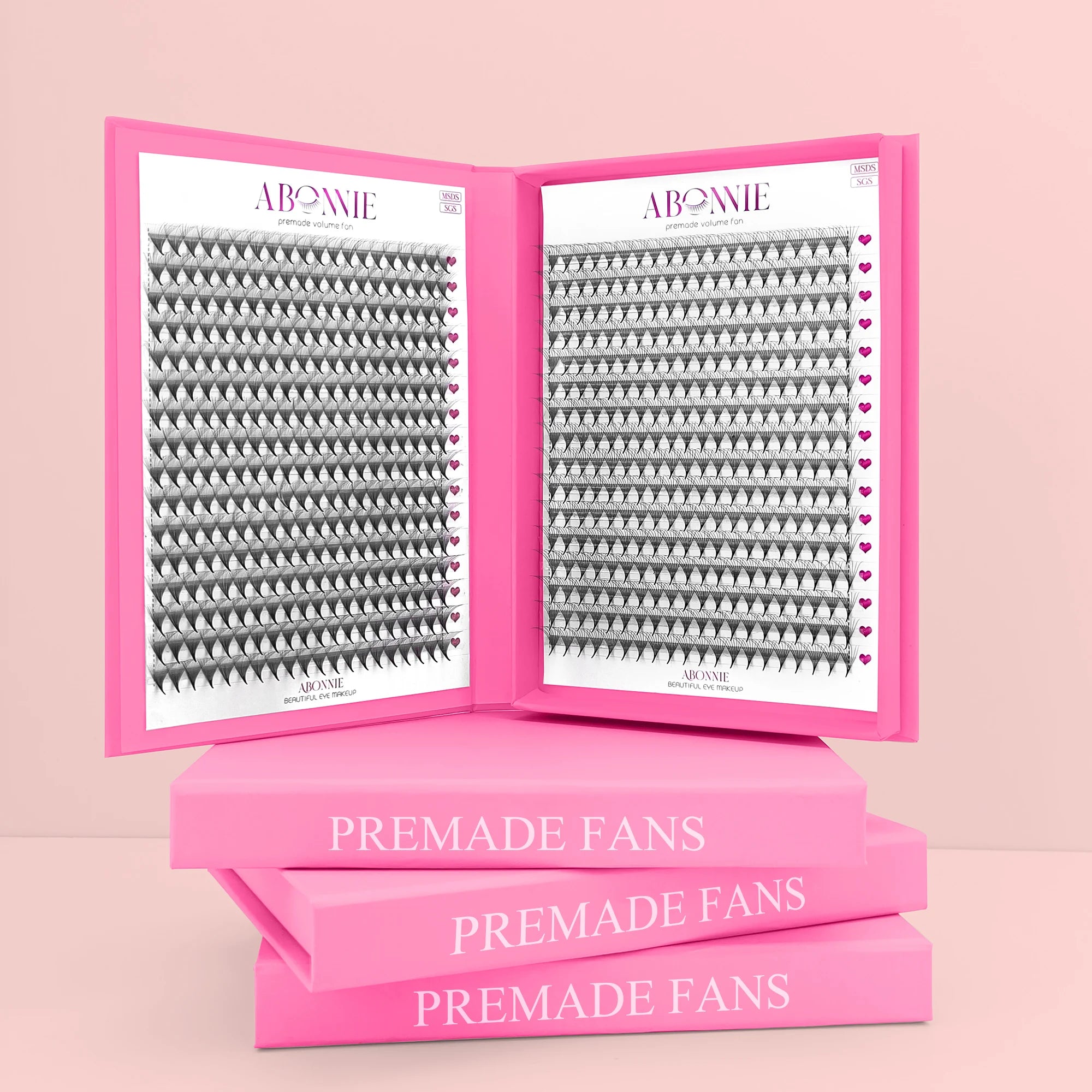 Wholesale Pointy Base Pre Made Eyelash Extension Korean Pbt Fiber Premade Lash Fans 10d Narrow 005 20D Premade Volume Fans