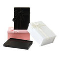 New Packaging Box Large Shoe Clothing Cover and Based Black Folding Gift Box with Bowknot Ribbon