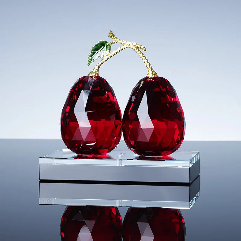 Factory Custom Crystal Pear Crystal Base