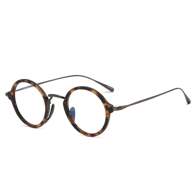 KMN1110 Retro Eyeglasses Women Men Titanium Lightweight Spectacle Frame for Myopic Support Prescription Lens Eyeglasses Optical