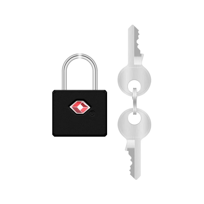 COTECi Mini Travel Lock Zinc Alloy Bag Padlock Small Target Cable with Safe Combination Recognized Approved Bag Cable Lock