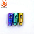 FOXTI TK001 GR5 Gold Green Purple Motorcycle Push Rod Billet Lever Pivot Brake Radial Master Cylinder Polished Anodized Titanium