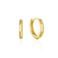 APE91 RINNTIN 14K Gold Plated 925 Sterling Silver Post Ultra Thick Huggie Earring Women's Mini Hoop Earrings