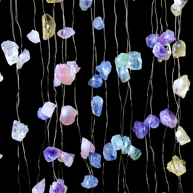 Wholesale Raw Gravel Natural Stone Amethyst Rose Quartz Decorative Lamp Ambient Lighting Crystal Ornament Room Decoration