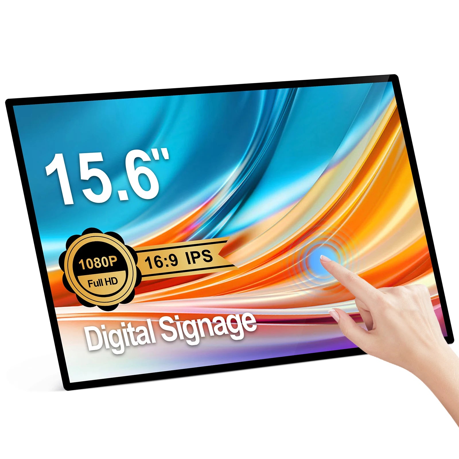 15.6\" Ultra-Narrow Lightweight Android Tablet for 24/7 Loop Play Digital Advertising Display for Restaurants Malls & Subways