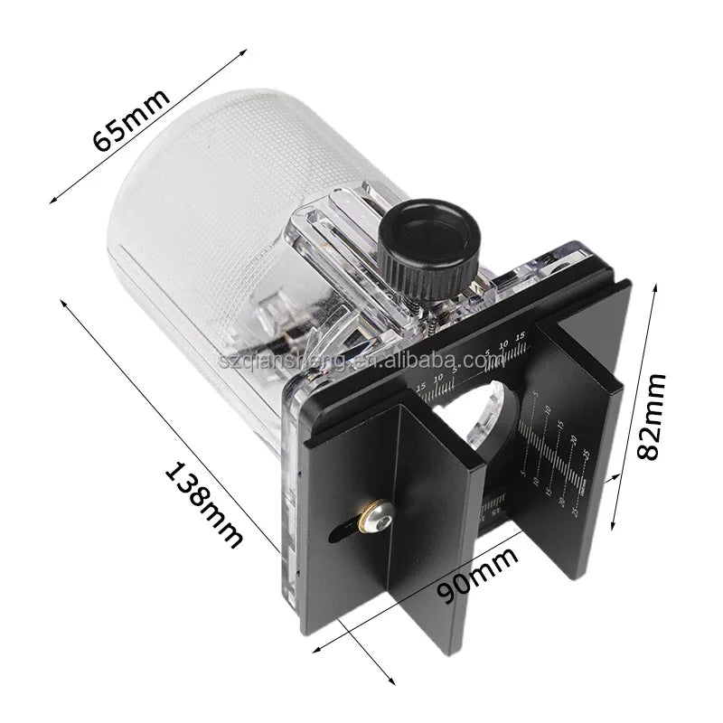 Woodworking Two-in-One Connector Slotting Device Invisible Parts Mold Straight-through Semi-Pass Buckle Trimmer Bracket Milling