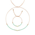 Customizable Crystal Beaded Heart Charm Set Handmade Wax Rope Woven Copper Love Heart Simple Necklace Fashion Jewelry Weddings