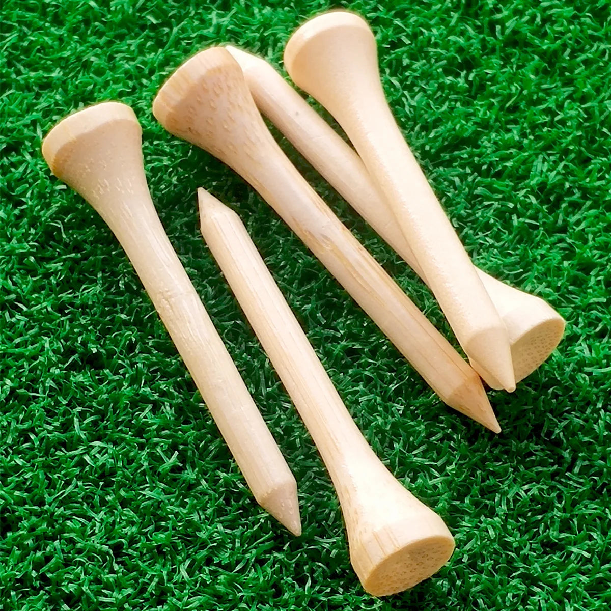 OEM Brand Logo Printed Wooden 2-3/4" 3-1/4" Golf Tees Professional Unbreakable Multiple Sizes Wooden Tees